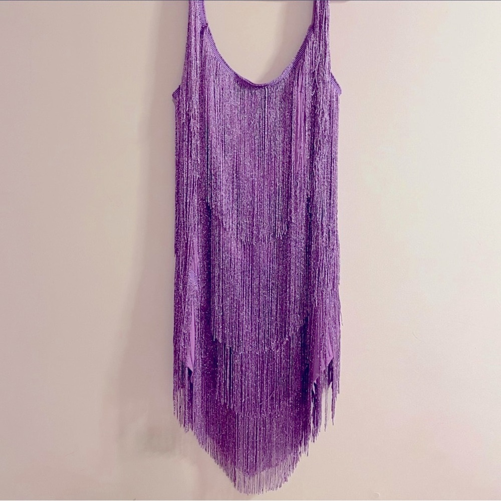 Purple fringe dress - perfect for Taylor Swift Eras Tour. Size medium. Sparkle💖